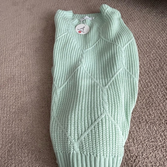 Anrabess Woman’s Size M, mint green sweater. - Picture 5 of 6